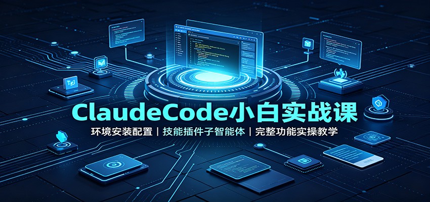 ClaudeCode小白实战课：环境安装配置，技能插件子智能体，完整功能实操教学采购|汽车产业|汽车配件|机加工企业家交流社群中心