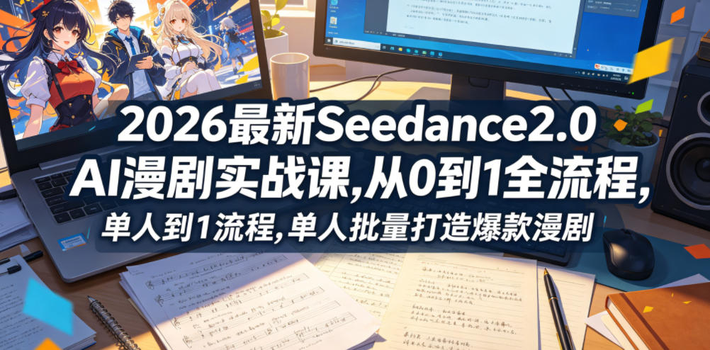 2026最新Seedance2.0 AI漫剧实战课,，从0到1全流程，单人批量打造爆款漫剧采购|汽车产业|汽车配件|机加工企业家交流社群中心