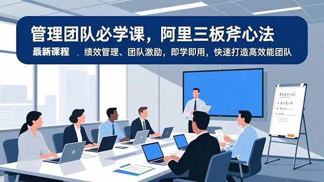 管理团队必学课，阿里三板斧心法、绩效管理、团队激励，即学即用，快速打造高效能团队采购|汽车产业|汽车配件|机加工蚂蚁智酷企业交流社群中心