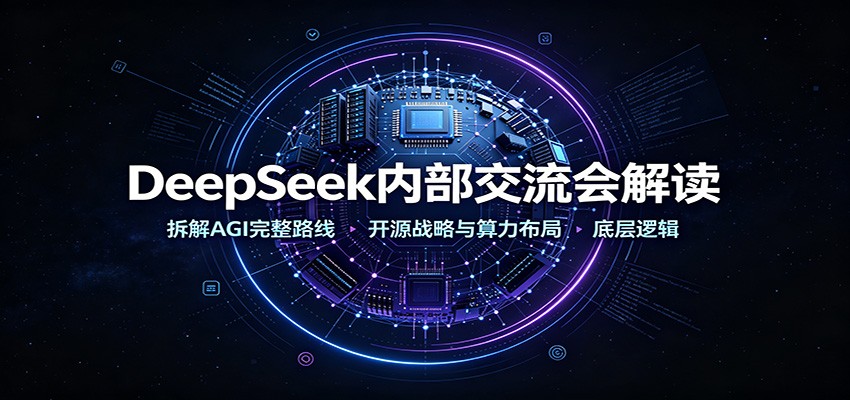 DeepSeek内部交流会解读：拆解AGI完整路线，开源战略与算力布局底层逻辑采购|汽车产业|汽车配件|机加工企业家交流社群中心