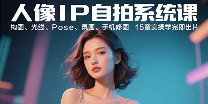人像IP自拍系统课：构图、光线、Pose、氛围、手机修图 15章实操学完即出片采购|汽车产业|汽车配件|机加工蚂蚁智酷企业交流社群中心