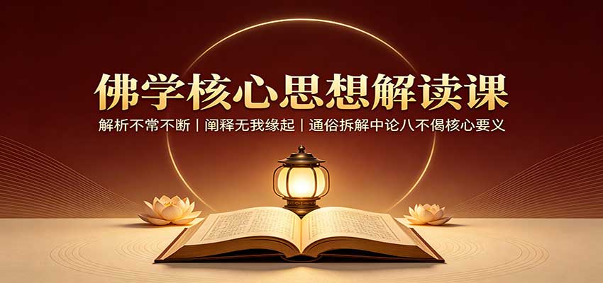 佛学核心思想解读课：解析不常不断，阐释无我缘起，通俗拆解中论八不偈核心要义采购|汽车产业|汽车配件|机加工企业家交流社群中心