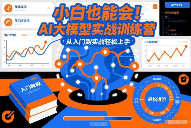 小白也能会！AI大模型实战训练营，从入门到实战轻松上手采购|汽车产业|汽车配件|机加工蚂蚁智酷企业交流社群中心