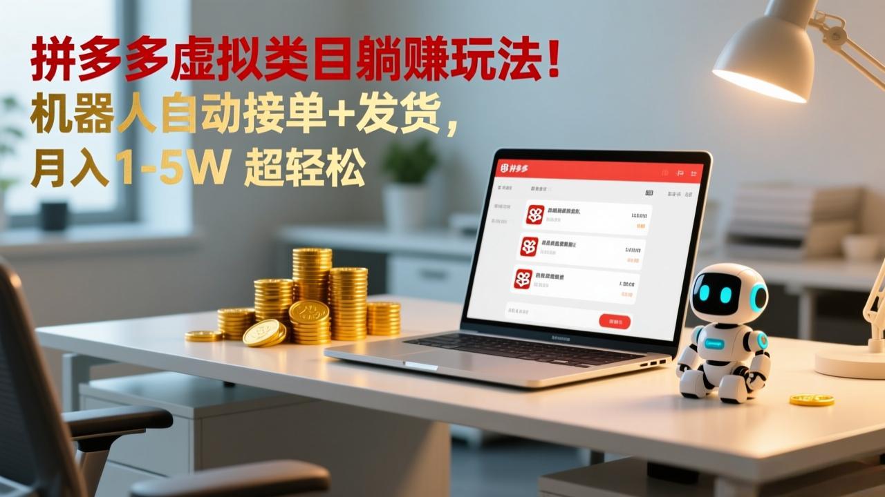 多多虚拟类目躺赚玩法！机器人自动接单+发货，月入 1-5W 超轻松采购|汽车产业|汽车配件|机加工蚂蚁智酷企业交流社群中心