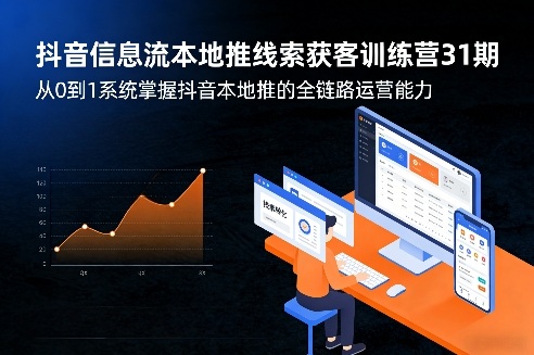 抖音信息流本地推线索获客训练营31期，从0到1系统掌握抖音本地推的全链路运营能力(更新0421)采购|汽车产业|汽车配件|机加工企业家交流社群中心