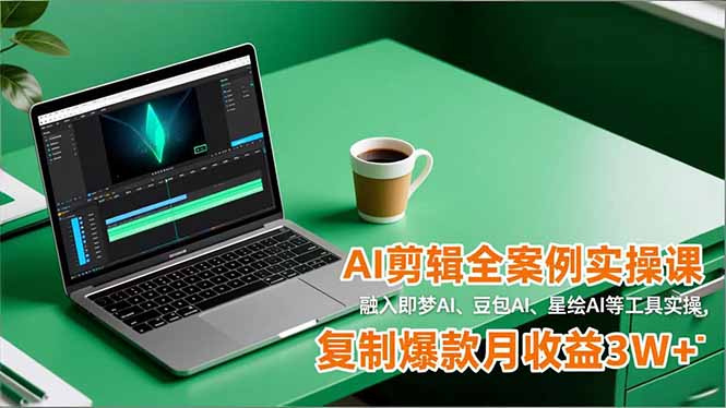 AI剪辑全案例实操课，融入即梦AI、豆包AI、星绘AI等工具实操，复制爆款月收益3W+采购|汽车产业|汽车配件|机加工蚂蚁智酷企业交流社群中心