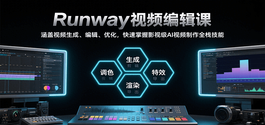 Runway视频编辑课,涵盖视频生成、编辑、优化,快速掌握影视级AI视频制作全栈技能采购|汽车产业|汽车配件|机加工蚂蚁智酷企业交流社群中心