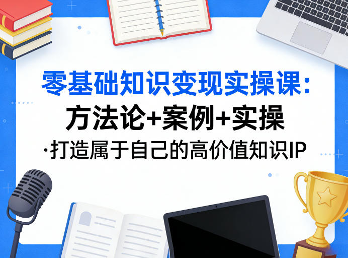 零基础知识变现实操课，方法论+案例+实操，打造属于自己的高价值知识IP采购|汽车产业|汽车配件|机加工企业家交流社群中心