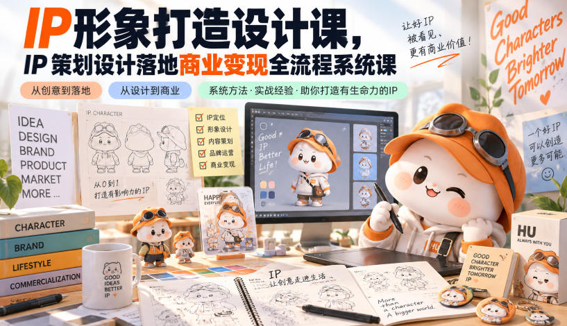 IP形象打造设计课，IP策划设计落地商业变现全流程系统课采购|汽车产业|汽车配件|机加工企业家交流社群中心