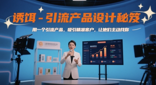 诱饵-引流产品设计秘笈，用一个引流产品，吸引精准客户，让他们主动找你采购|汽车产业|汽车配件|机加工蚂蚁智酷企业交流社群中心