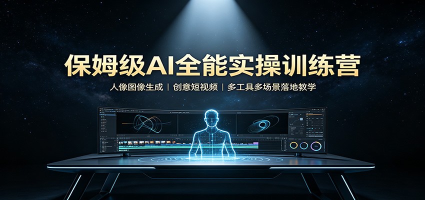 保姆级AI全能实操训练营:人像图像生成,创意短视频,多工具多场景落地教学采购|汽车产业|汽车配件|机加工企业家交流社群中心