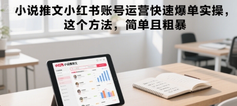 小说推文小红书账号运营快速爆单实操，这个方法，简单且粗暴采购|汽车产业|汽车配件|机加工蚂蚁智酷企业交流社群中心