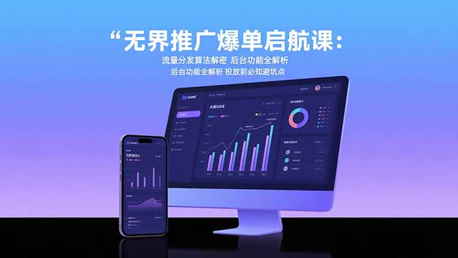 无界推广爆单启航课：流量分发算法解密 后台功能全解析 投放前必知避坑点采购|汽车产业|汽车配件|机加工蚂蚁智酷企业交流社群中心