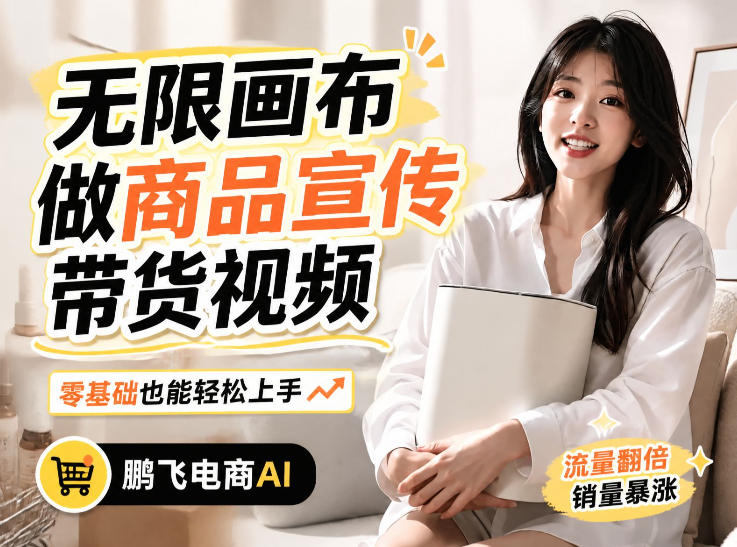 不用模特不用拍，AI生成电商带货视频｜无限画布从0到1搭建教程，全程实操演示，新手也能跟着落地采购|汽车产业|汽车配件|机加工企业家交流社群中心