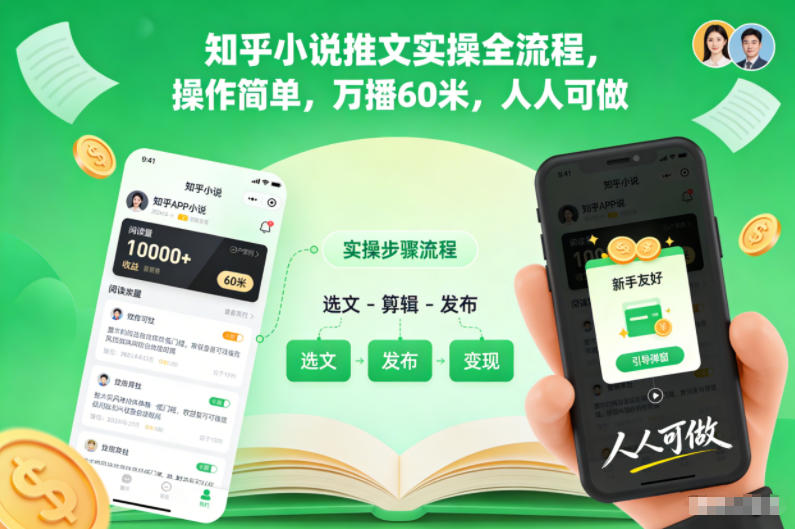 知乎小说推文实操全流程，操作简单，万播60米，人人可做采购|汽车产业|汽车配件|机加工蚂蚁智酷企业交流社群中心