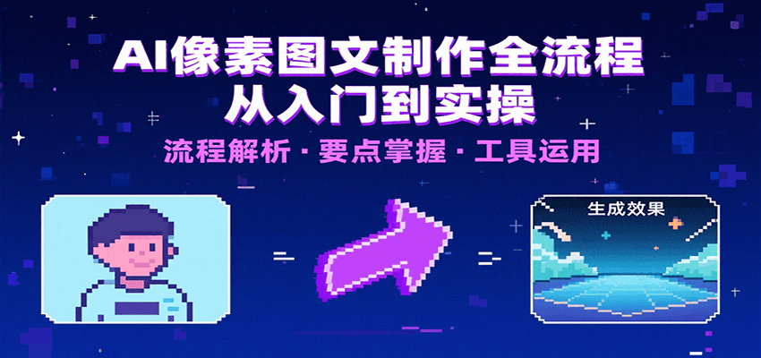 AI像素图文制作全流程：内容要点、文案选择及所用工具，助你快速入局采购|汽车产业|汽车配件|机加工蚂蚁智酷企业交流社群中心