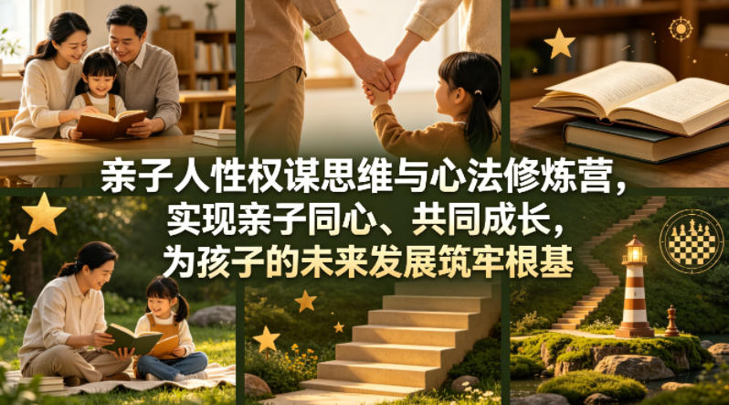 亲子人性权谋思维与心法修炼营，实现亲子同心、共同成长，为孩子的未来发展筑牢根基【音频】采购|汽车产业|汽车配件|机加工企业家交流社群中心