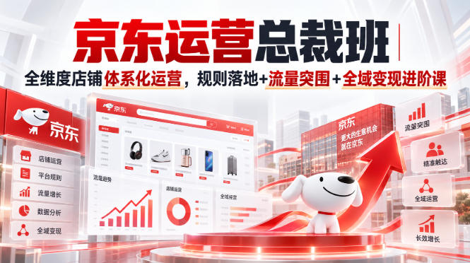 京东运营总裁班|全维度店铺体系化运营,规则落地+流量突围+全域变现进阶课采购|汽车产业|汽车配件|机加工企业家交流社群中心
