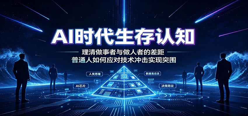AI时代生存认知：理清做事者与做人者的差距，普通人如何应对技术冲击实现突围采购|汽车产业|汽车配件|机加工企业家交流社群中心