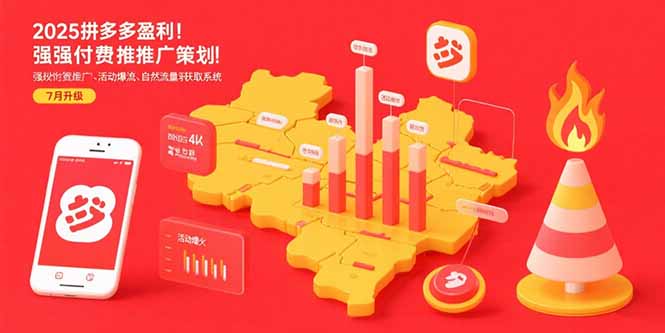 2025拼多多盈利地图：强付费推广策略/活动爆流/自然流量获取系统(7月更新采购|汽车产业|汽车配件|机加工蚂蚁智酷企业交流社群中心