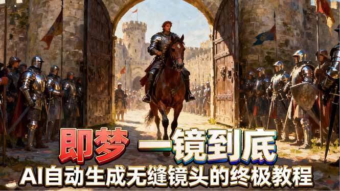 即梦AI一镜到底终极教程，智能补帧+运镜技巧，AI自动生成无缝丝滑长镜头高效出片采购|汽车产业|汽车配件|机加工企业家交流社群中心