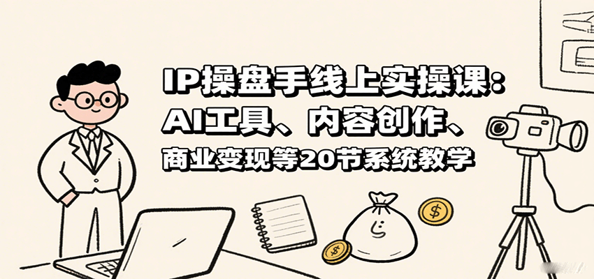 IP操盘手线上实操课:AI工具、内容创作、商业变现等20节系统教学采购|汽车产业|汽车配件|机加工蚂蚁智酷企业交流社群中心