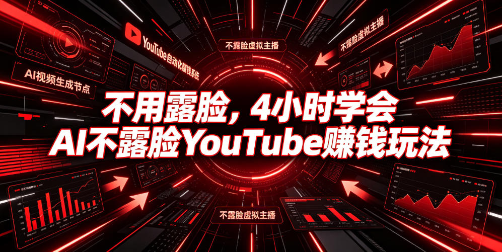 不用露脸，4小时学会AI不露脸YouTube賺钱玩法【原创双语字幕】采购|汽车产业|汽车配件|机加工企业家交流社群中心