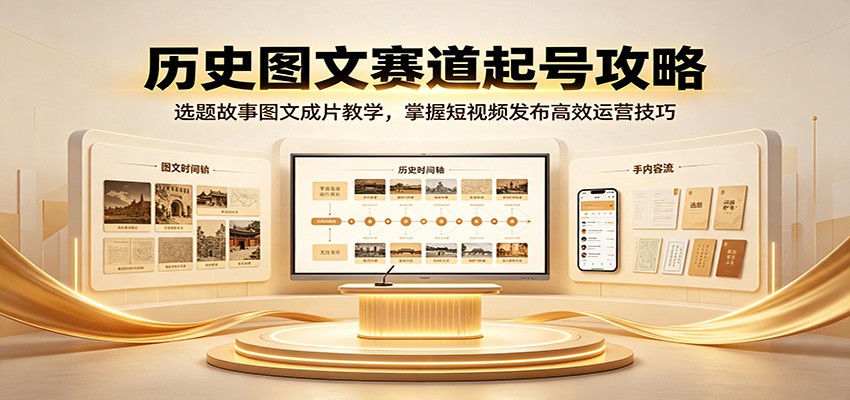 历史图文赛道起号攻略：选题故事图文成片教学，掌握短视频发布高效运营技巧采购|汽车产业|汽车配件|机加工企业家交流社群中心