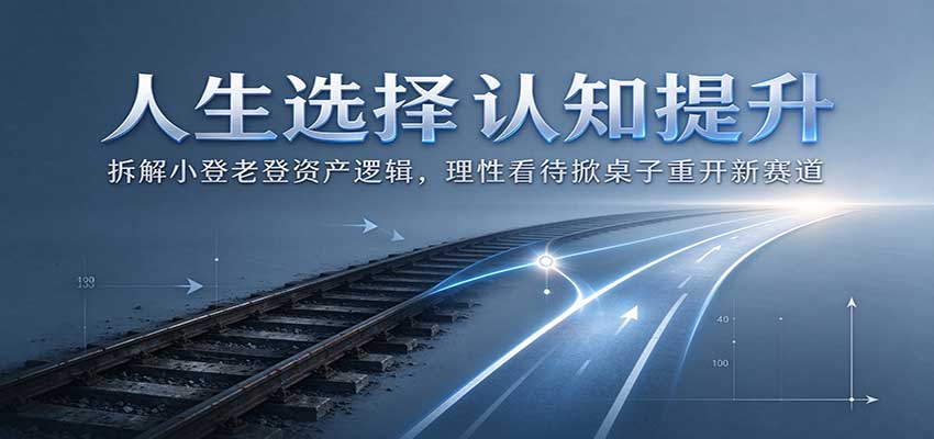 人生选择认知提升:拆解小登老登资产逻辑,理性看待掀桌子重开新赛道采购|汽车产业|汽车配件|机加工企业家交流社群中心