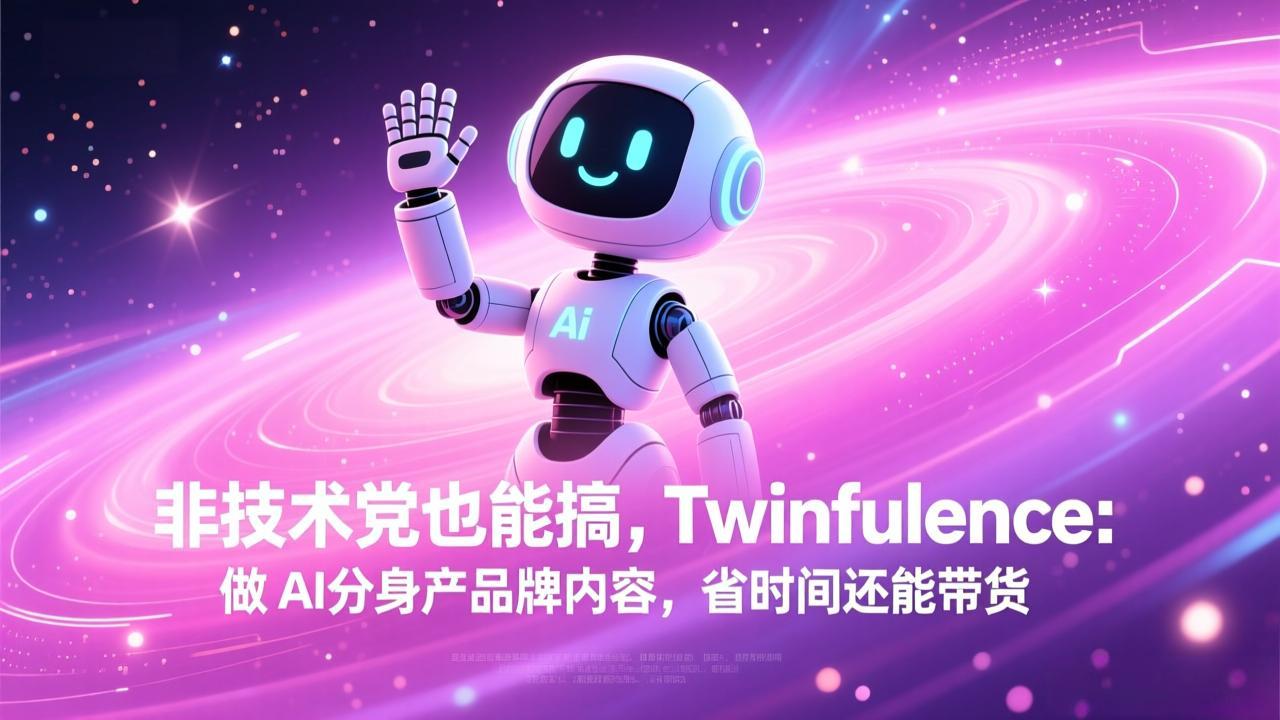 非技术党也能搞!Twinfluence:做 AI 分身产品牌内容,省时间还能带货采购|汽车产业|汽车配件|机加工蚂蚁智酷企业交流社群中心