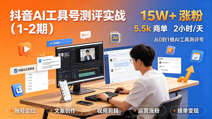 抖音AI工具号测评实战(1-2期采购|汽车产业|汽车配件|机加工企业家交流社群中心
