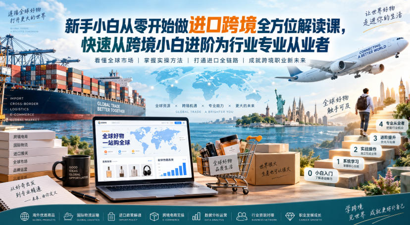 新手小白从零开始做进口跨境全方位解读课,快速从跨境小白进阶为行业专业从业者采购|汽车产业|汽车配件|机加工企业家交流社群中心