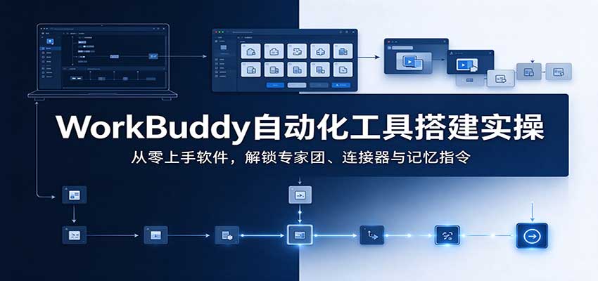 WorkBuddy自动化工具搭建实操:从零上手软件,解锁专家团、连接器与记忆指令采购|汽车产业|汽车配件|机加工企业家交流社群中心
