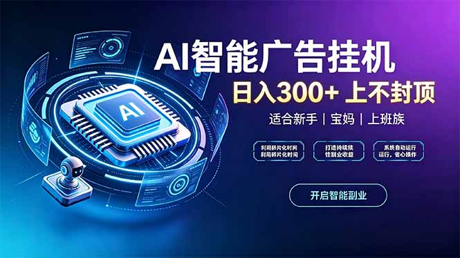 上班族、宝妈的被动副业!AI广告挂机24小时自动跑采购|汽车产业|汽车配件|机加工企业家交流社群中心