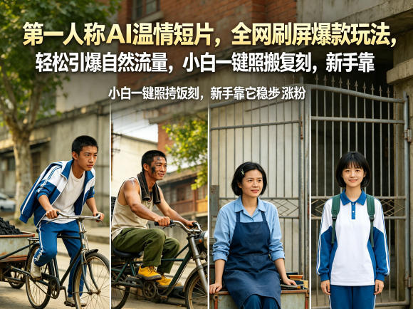 第一人称AI温情短片，全网刷屏爆款玩法，轻松引爆自然流量，小白一键照搬复刻，新手靠它稳步涨粉采购|汽车产业|汽车配件|机加工企业家交流社群中心
