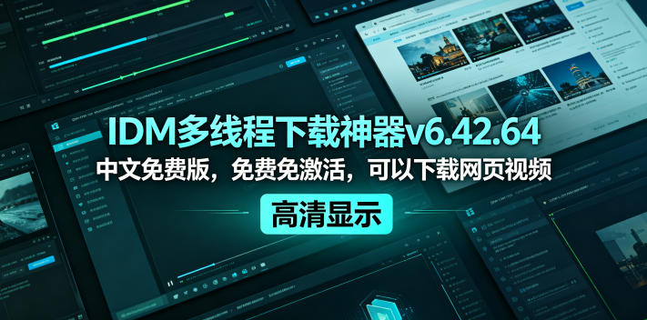 IDM多线程下载神器v6.42.64中文免费版,免费免激活,可以下载网页视频(例如飞书文档内的视频)采购|汽车产业|汽车配件|机加工企业家交流社群中心