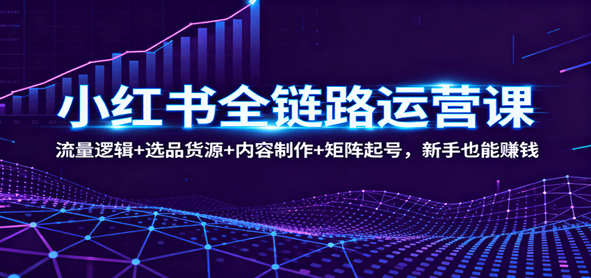 小红书全链路运营课:流量逻辑+选品货源+内容制作+矩阵起号,新手也能赚钱采购|汽车产业|汽车配件|机加工蚂蚁智酷企业交流社群中心