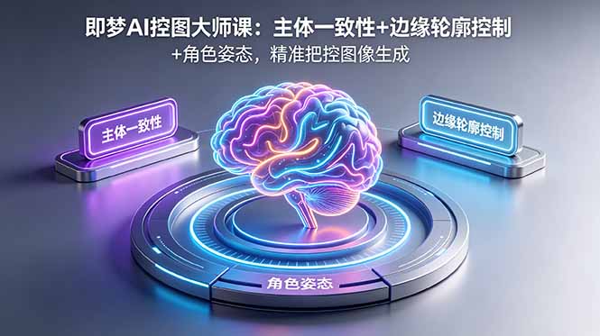 即梦AI控图大师课：主体一致性+边缘轮廓控制+角色姿态，精准把控图像生成采购|汽车产业|汽车配件|机加工企业家交流社群中心