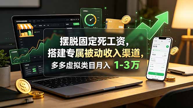 摆脱固定死工资,搭建专属被动收入渠道,多多虚拟类目月入 1-3 万采购|汽车产业|汽车配件|机加工企业家交流社群中心