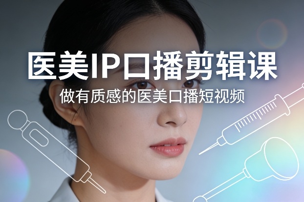 医美IP口播剪辑课，做有质感的医美口播短视频采购|汽车产业|汽车配件|机加工蚂蚁智酷企业交流社群中心