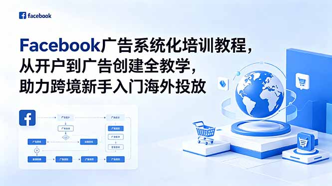 Facebook广告系统化培训教程,从开户到广告创建全教学,助力跨境新手入门海外投放采购|汽车产业|汽车配件|机加工企业家交流社群中心