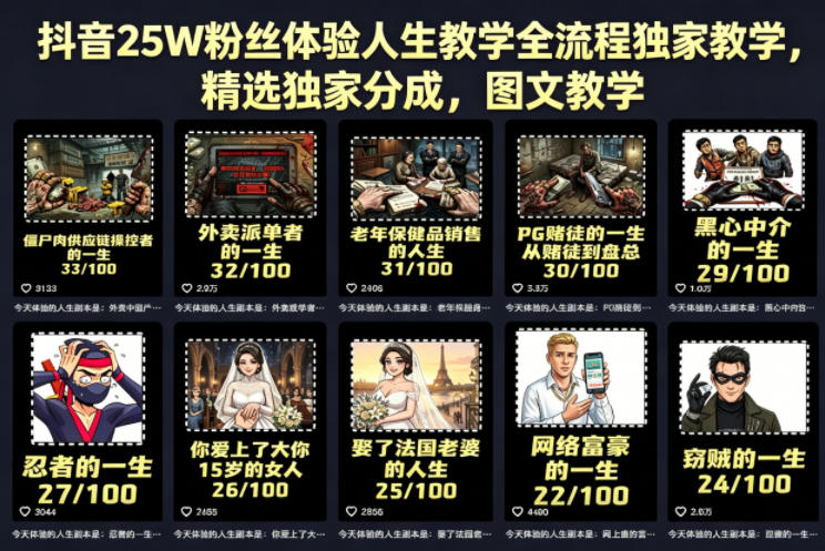抖音25W粉丝体验人生教学全流程独家教学，精选独家分成，图文教学采购|汽车产业|汽车配件|机加工企业家交流社群中心
