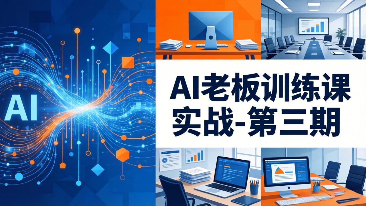 AI老板训练课实战-第三期：AI+内容应用落地教学，从0到1打通AI变现完整路径采购|汽车产业|汽车配件|机加工企业家交流社群中心