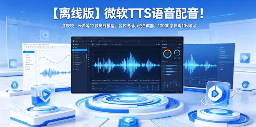 【离线版】微软TTS语音配音！含晓晓，云希等12款离线模型，含多线程小说合成器，10000字仅需10s即可采购|汽车产业|汽车配件|机加工企业家交流社群中心