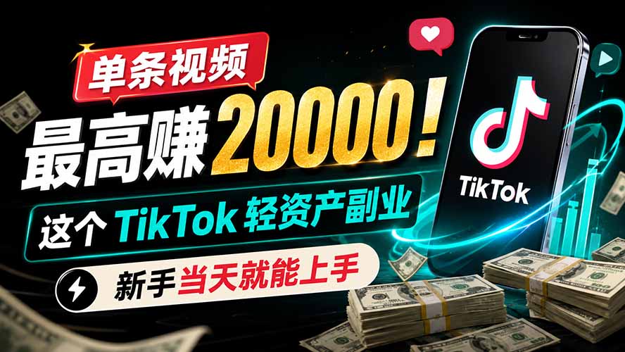 单条视频最高赚 20000!这个 TikTok 轻资产副业,新手当天就能上手采购|汽车产业|汽车配件|机加工企业家交流社群中心
