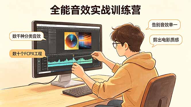 全能音效实战训练营：数千种分类音效+数十个FCPX工程，告别音效单一，剪出电影质感采购|汽车产业|汽车配件|机加工企业家交流社群中心