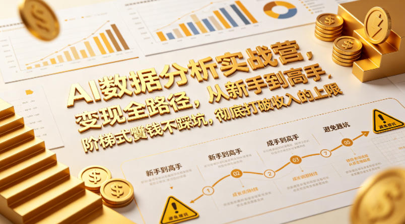 AI数据分析实战营，变现全路径，从新手到高手，阶梯式賺钱不踩坑，彻底打破收入的上限采购|汽车产业|汽车配件|机加工企业家交流社群中心