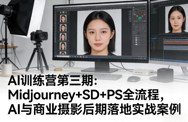 AI训练营第三期:Midjourney+SD+PS全流程,AI与商业摄影后期落地实战案例采购|汽车产业|汽车配件|机加工企业家交流社群中心