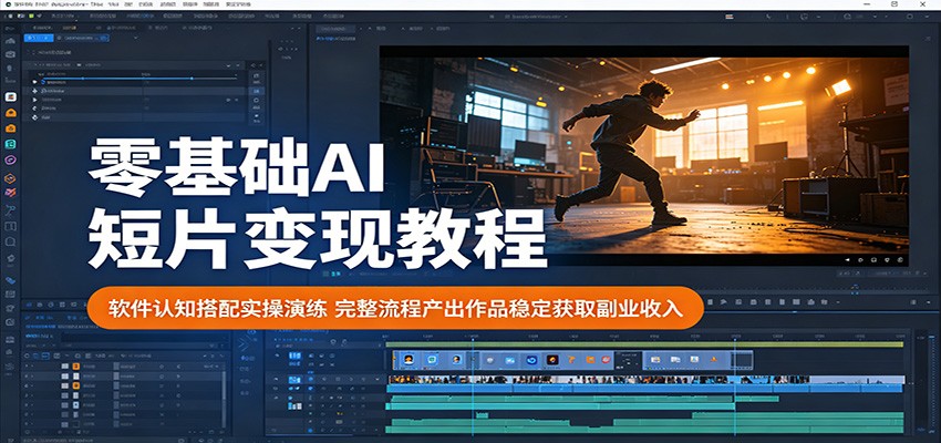零基础AI短片变现教程：软件认知搭配实操演练，完整流程产出作品稳定获取副业收入采购|汽车产业|汽车配件|机加工企业家交流社群中心