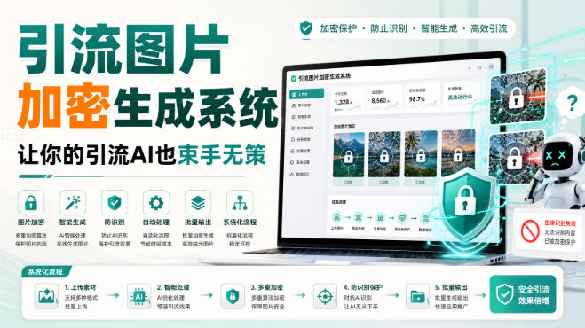 引流图片加密生成系统，让你的引流AI也束手无策采购|汽车产业|汽车配件|机加工企业家交流社群中心